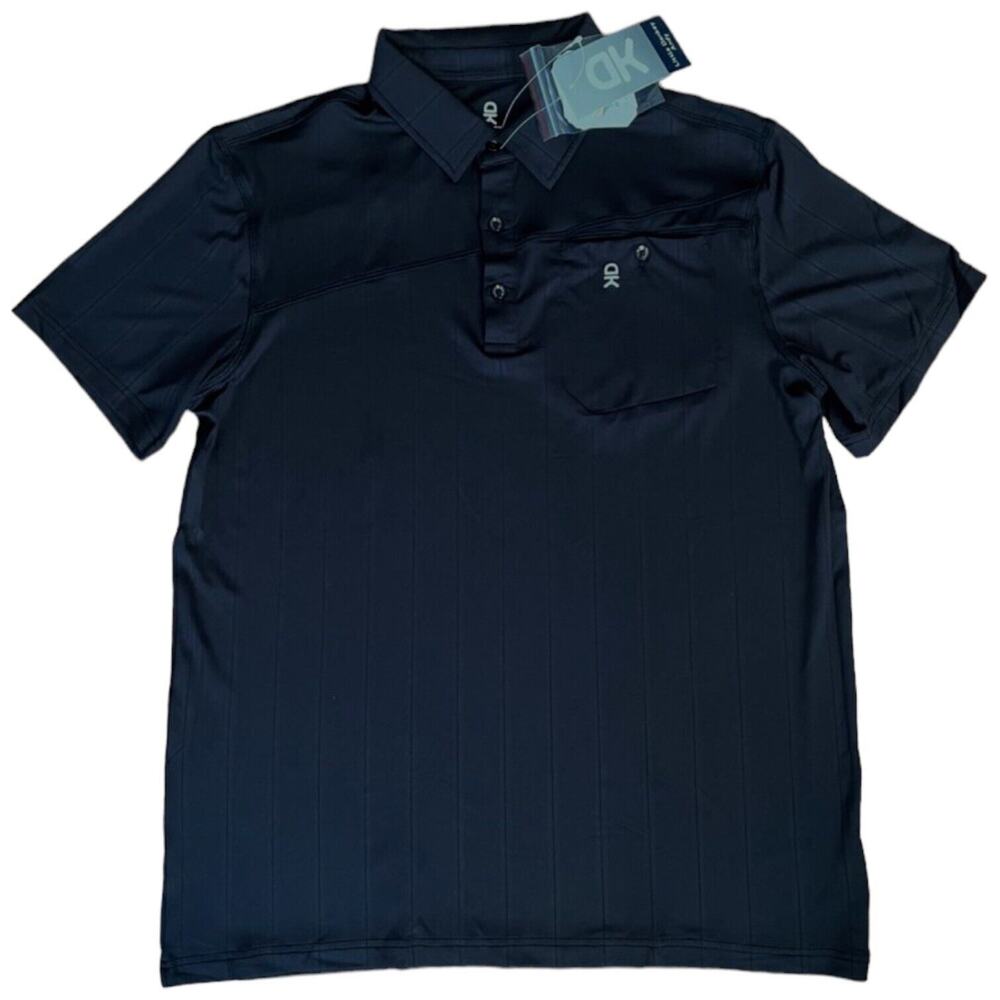 NEW Little Donkey‎ Andy Men's Golf Polo Shirt Short Sleeve Black M Performance